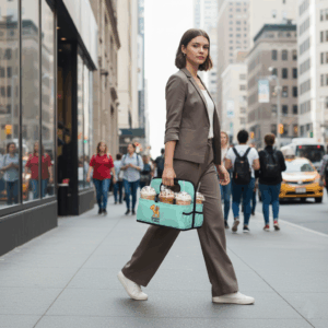 Mint Green Large Drink Carrier