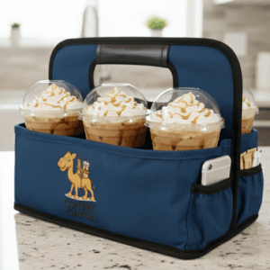 Blue Jean Blue Large Drink Carrier