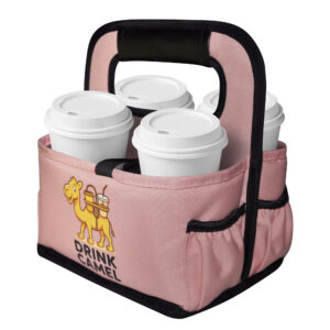 Peach Medium Drink Carrier